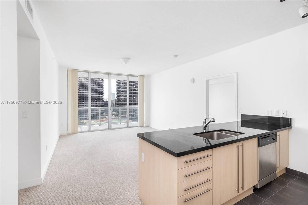 Spacious condo with great city views.