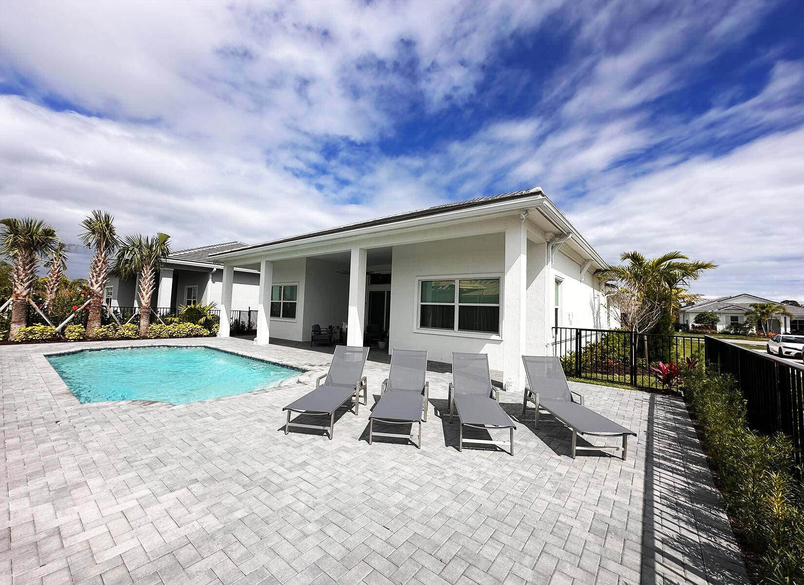 Luxurious Season Rental that Features One Story 4 Bedrooms, 3 Full Bath Rooms, 2 Car Garage, Pool Home.