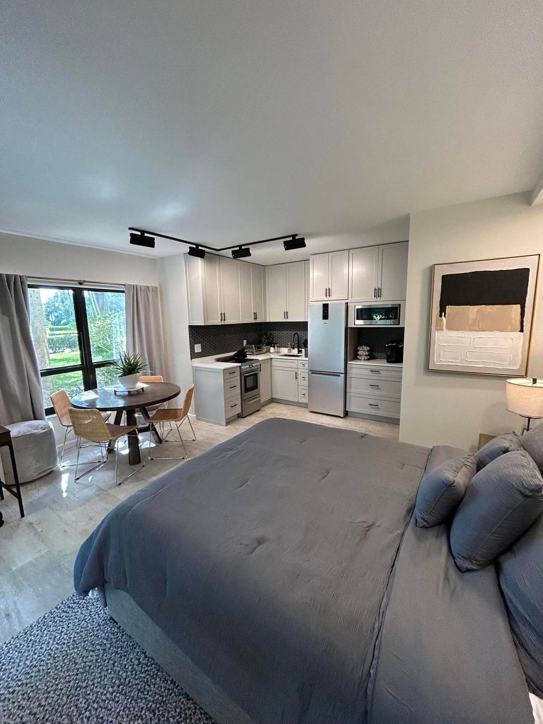 This one of a kind studio was recently renovated.