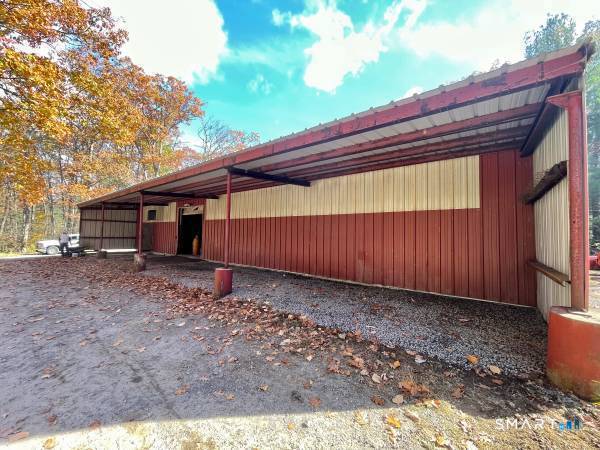 Accessory barn and storage buildings for rent on a private rural property.