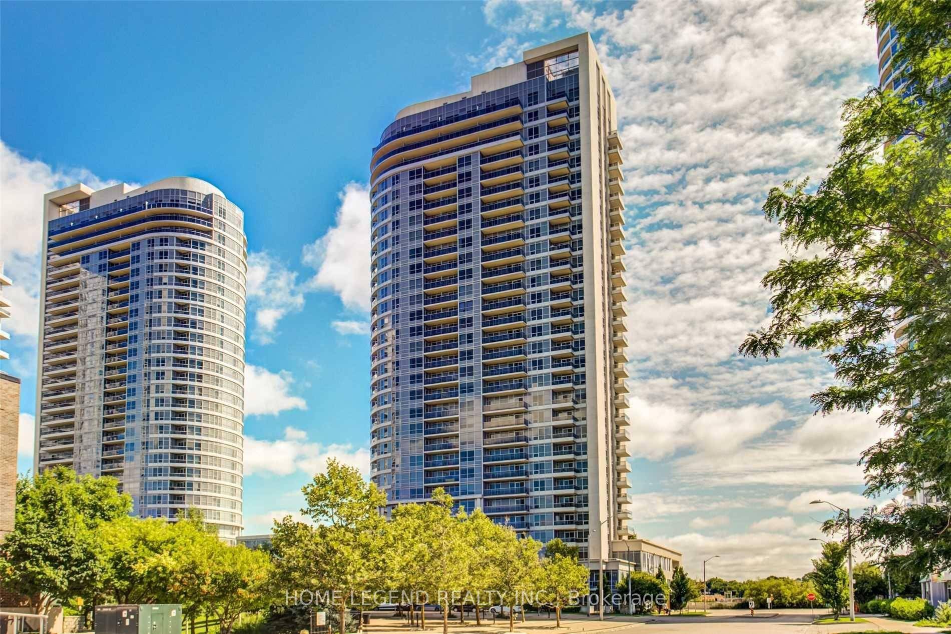 Tridel Ventus 1, Spacious Living Area, 2 Split Bedrooms 2 Baths, Den Can Be As Office, Open Concept Kitchen, Walk Out Balcony With Sunfilled West Facing Park View.