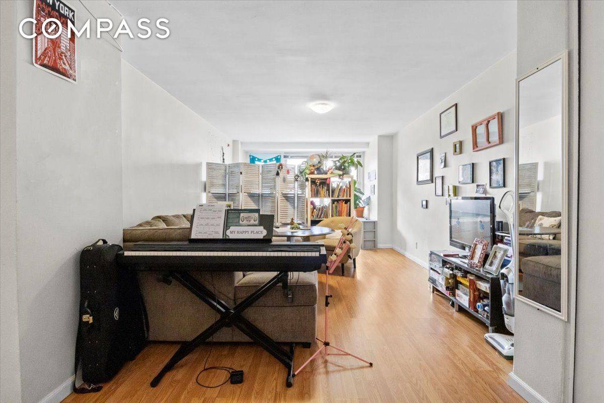 Welcome to this stunning two bedroom, one bathroom home that shines with premium finishes, outstanding storage, and breathtaking water views in an amenity rich Brighton Beach co op building.