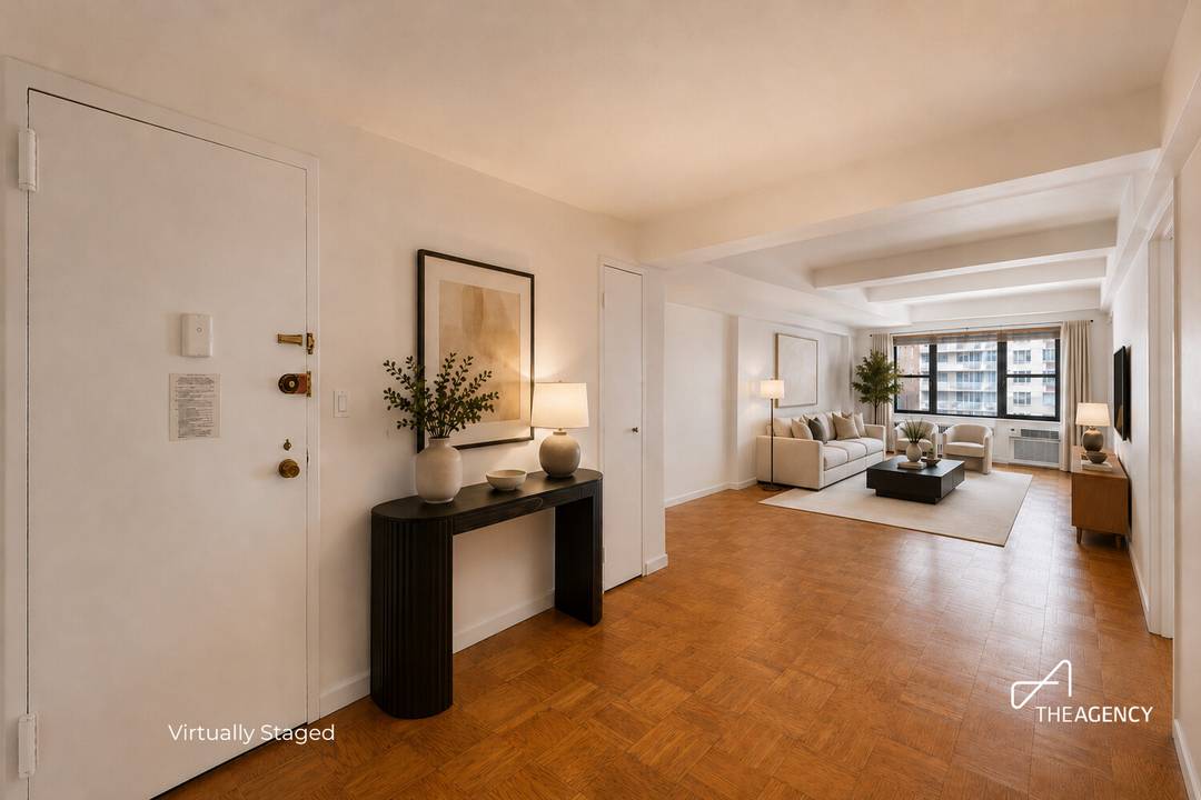 Residence 14B is a bright, high floor corner one bedroom offering generous proportions and exceptional value in Sutton Place.