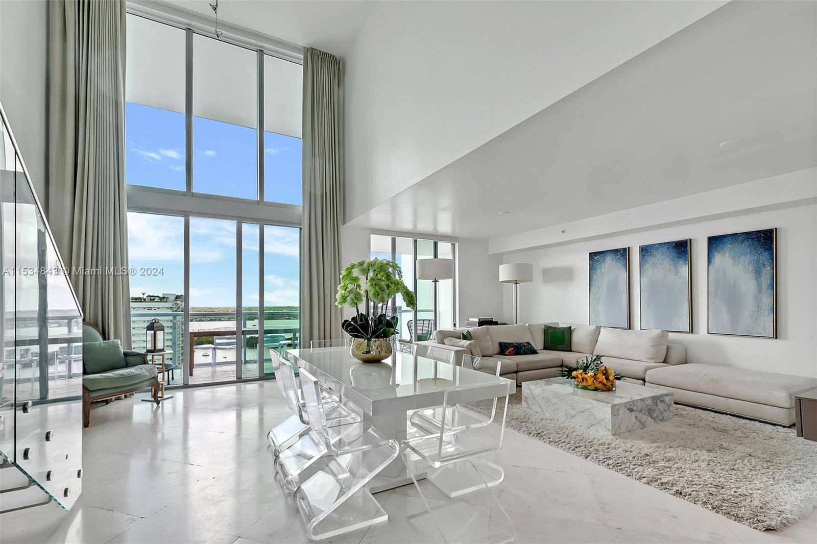 Spectacular 2 story penthouse with stunning water views.