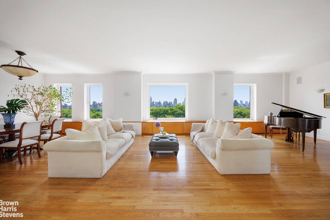 Picture Windows on the Park Perfectly positioned on the ninth floor, floating over Central Park and the Onassis Reservoir Apartment 9A at the historic Orwell House, 257 Central Park West ...