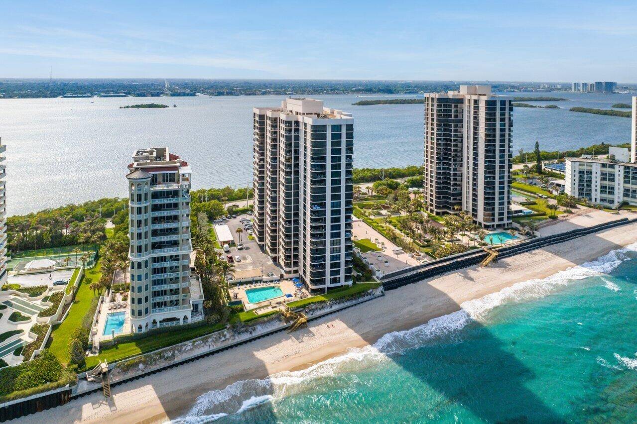 Experience everyday luxury with stunning ocean blue and Intracoastal views from this beautifully appointed 2BR 2BA condo in Eastpointe on Singer Island.
