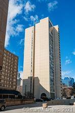 IM Pei designed Bushnell Tower 25th floor unit with spectacular views of Bushnell Park and the Capitol.