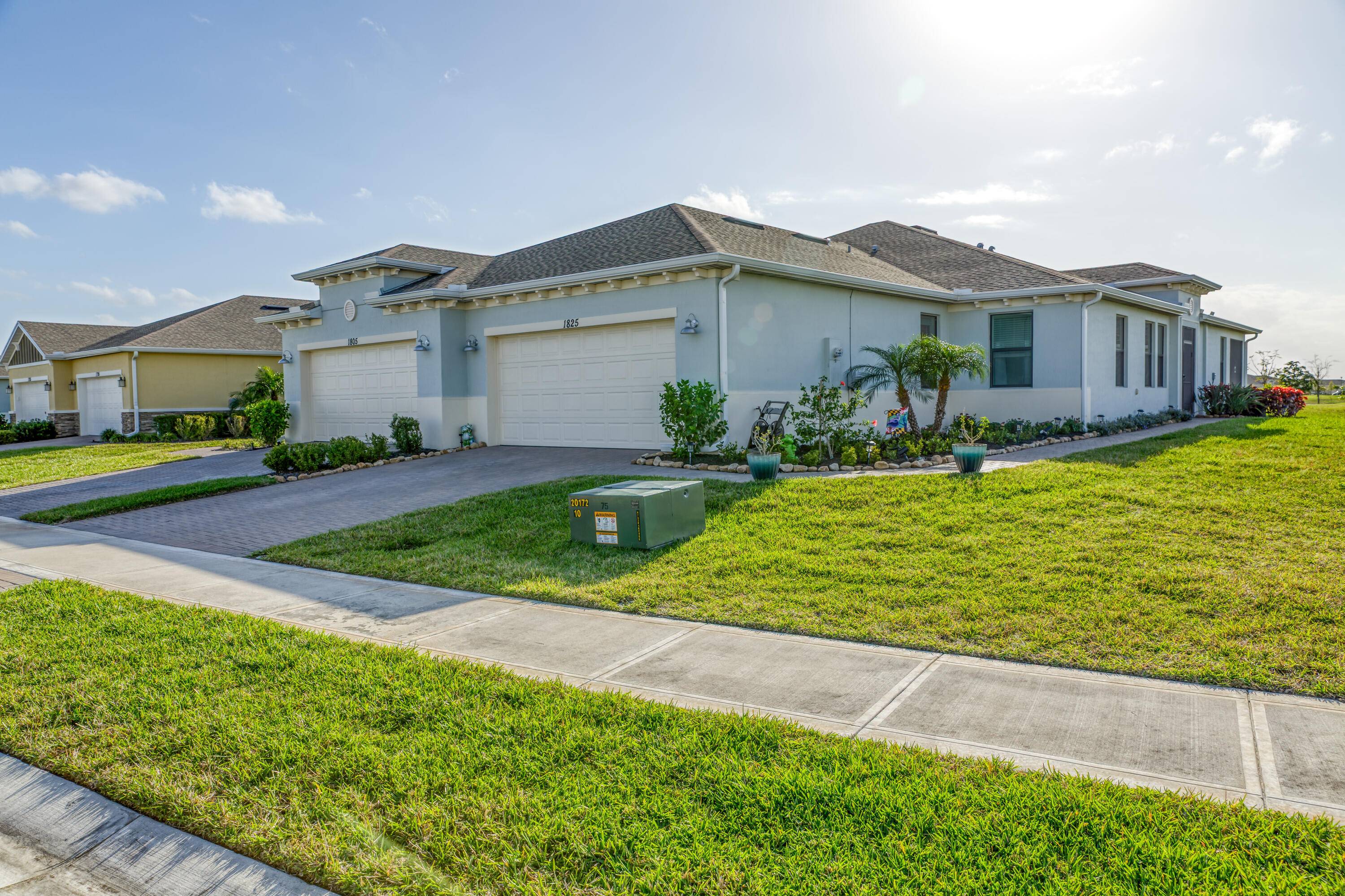 Gorgeous Corner Lot, Lake Front 2 Bed 2 Bath plus Den Villa built in 2022 in Fantastic Bridgewater at Viera a beautiful Active Adult Community in Melbourne.