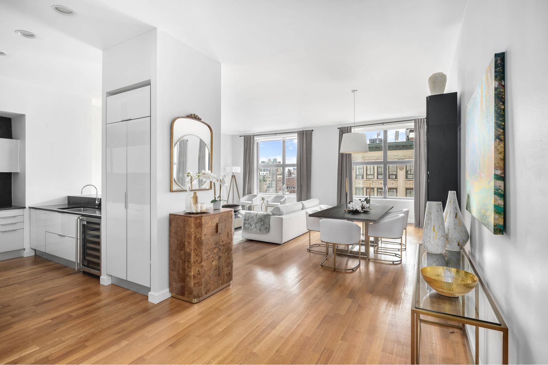 Temporarily Off The Market Until January 2024Luxury Living in the Heart of Flatiron, Manhattan Discover the epitome of sophistication with this impeccably designed 3 bedroom, 3.