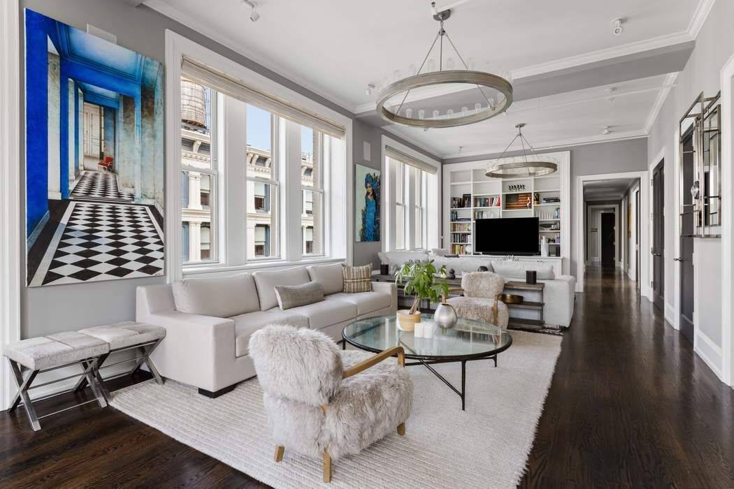 A true SoHo loft defined by a rare combination of all day natural light, grand proportion, and historical authenticity.