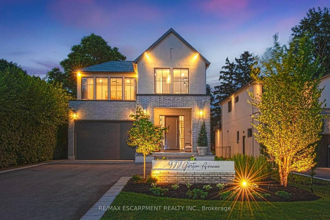 This stunning 2022 custom built home sits on a deep 50 x 198 ft lot in Burlington's coveted Aldershot South, offering 4, 700 sq.
