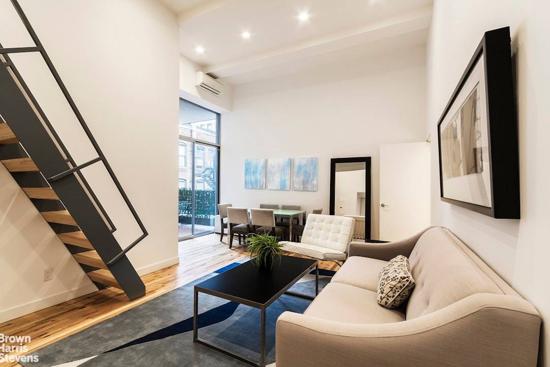 Immaculately customized and high end renovated loft like 2 bedroom, 2 bathroom plus large custom created loft space for home office storage and private terrace.