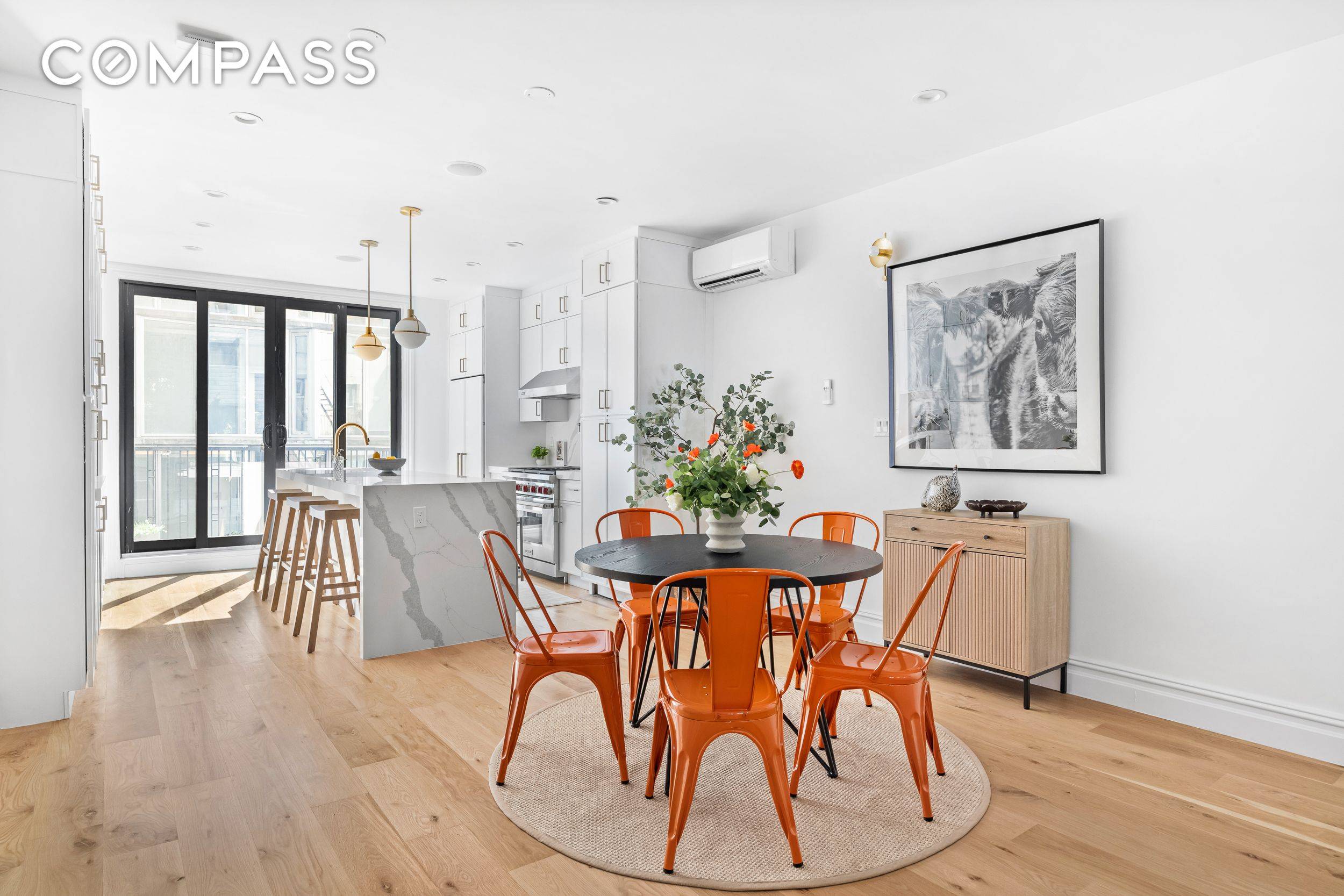 Nestled on tree lined Carroll Street, this meticulously renovated two family home makes for a turn key prize in the heart of Park Slope.