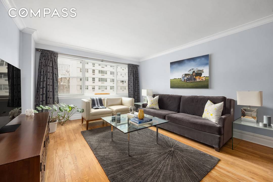 This completely turnkey, recently renovated two bedroom, two bath residence is located in the highly sought after John Adams building in prime Greenwich Village An entry foyer and adjacent coat ...