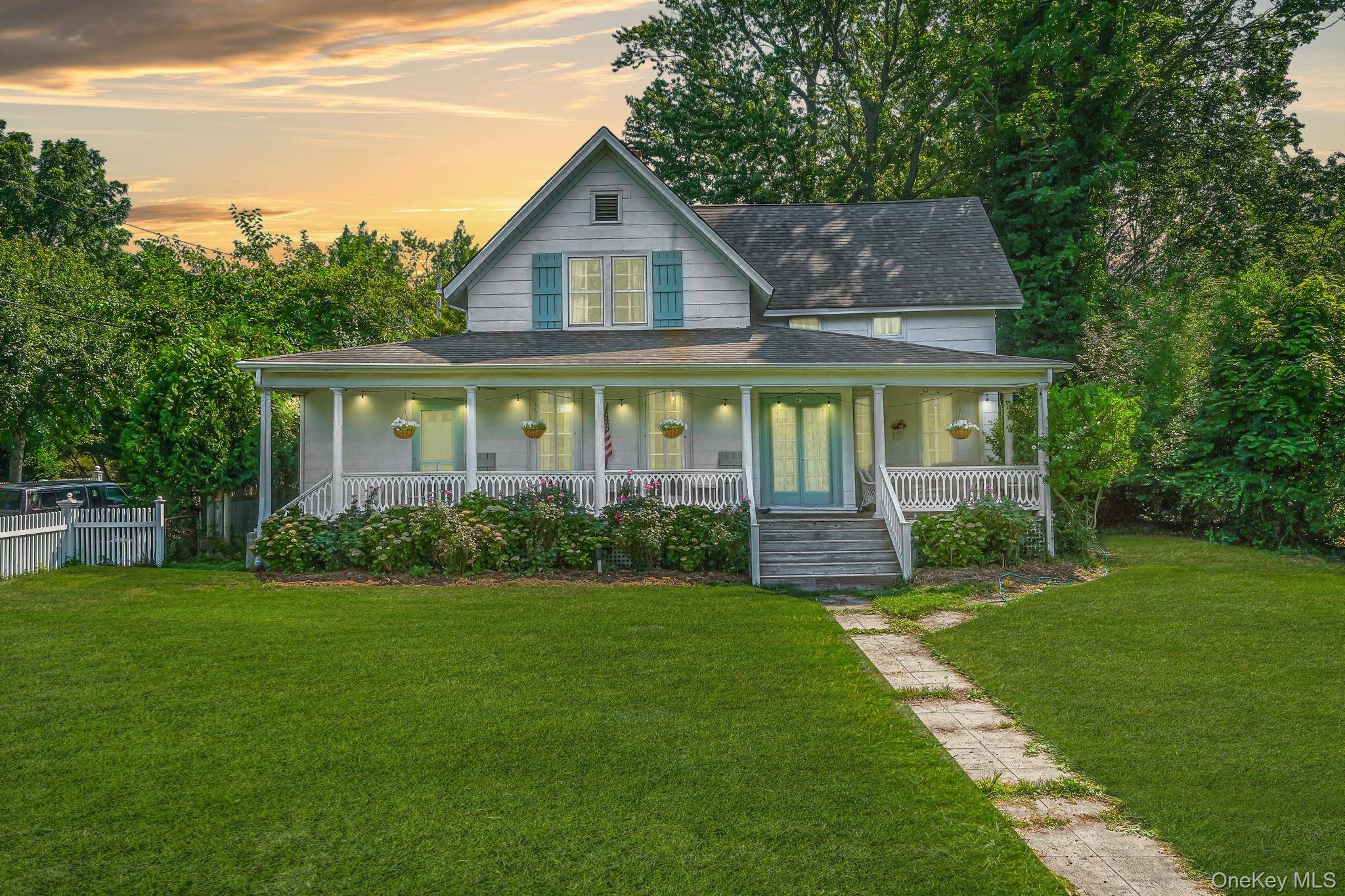 Modernized 1848 farmhouse known locally as the Hulse House pairs 19th century character with today s comfort directly across from Setauket Harbor Three Village SD, taxes just 11, 392.