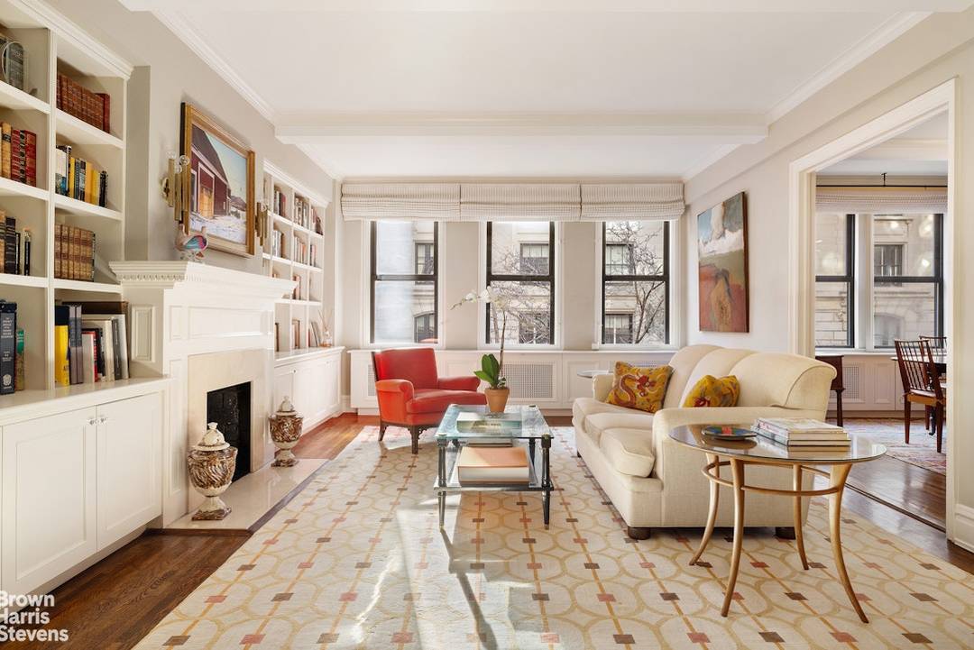 Charming Prewar Classic Five Room with Low Maintenance Entering through the gracious foyer from a semi private elevator landing, one is immediately struck by the size and scale of each ...