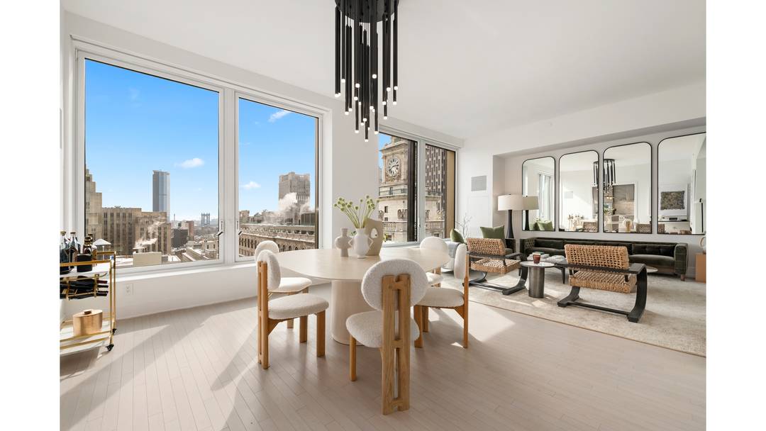 Perched atop one of Tribeca's most sought after new developments, this turnkey three bedroom, three and a half bathroom duplex penthouse at 91 Leonard Street spans approximately 2, 830 square ...