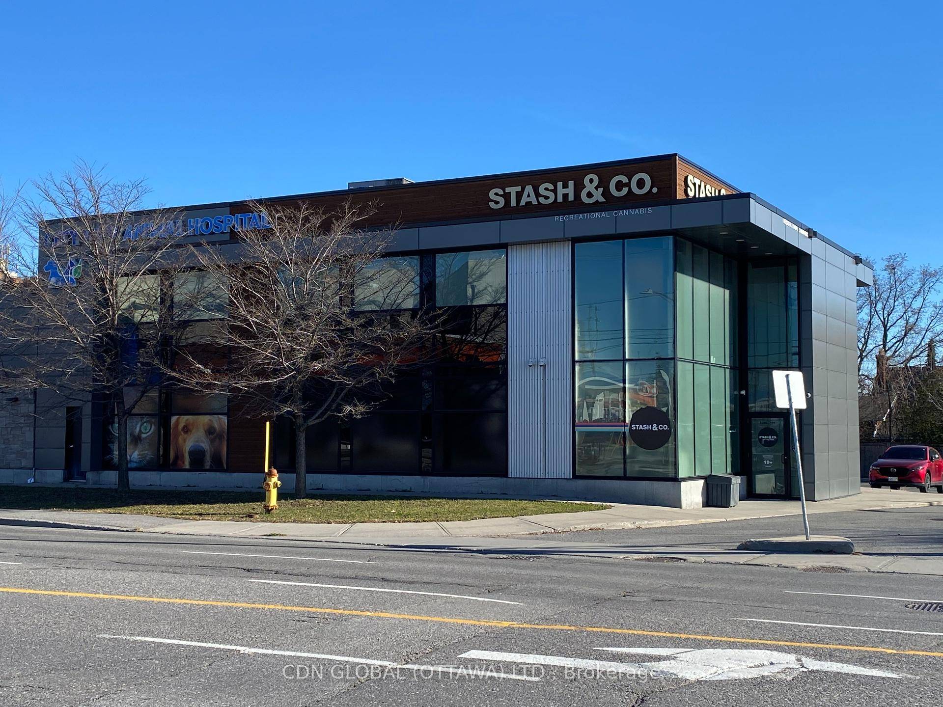 1445 Merivale Road is conveniently located near the busy intersection of Merivale Road and Baseline Road.
