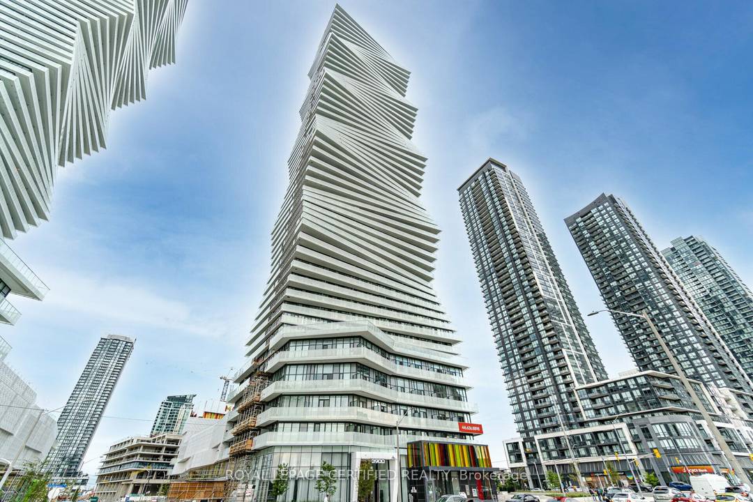 Three Years New Condo Unit Boasting Two Beds, Two Washrooms, Extended Balcony and One Underground Parking In a Vibrant Community of City Center.