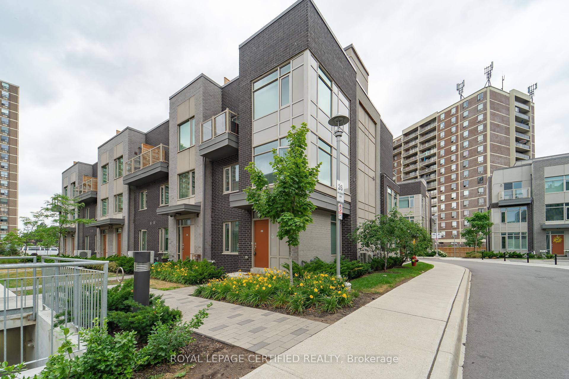 Sun filled end unit townhouse Aspira Model Elevation B featuring a spacious open concept layout !