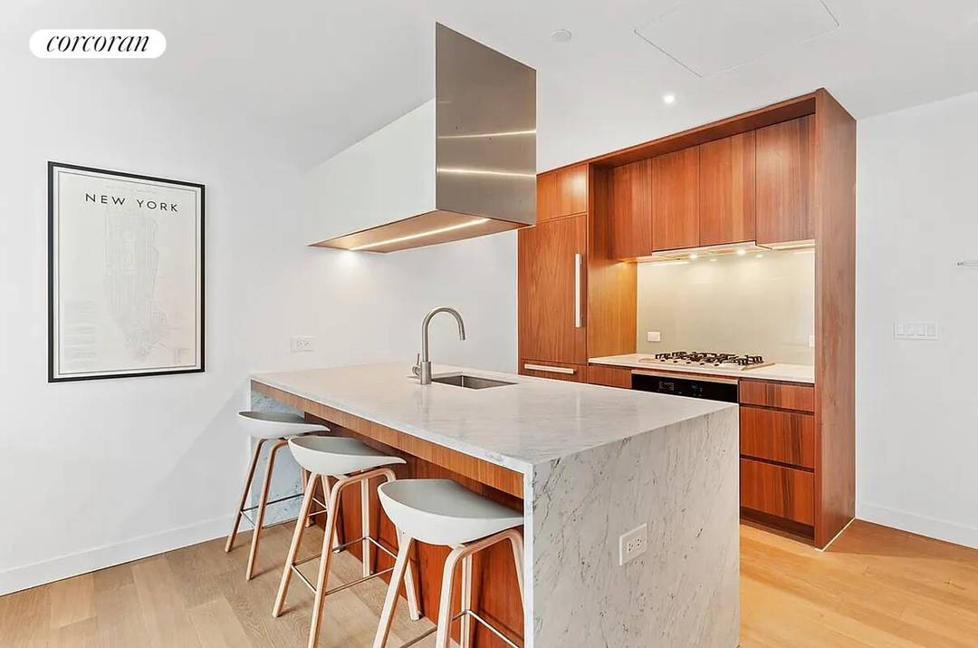 This beautifully designed 1 bedroom, 1 bath residence offers a seamless open layout filled with natural light through expansive floor to ceiling windows.