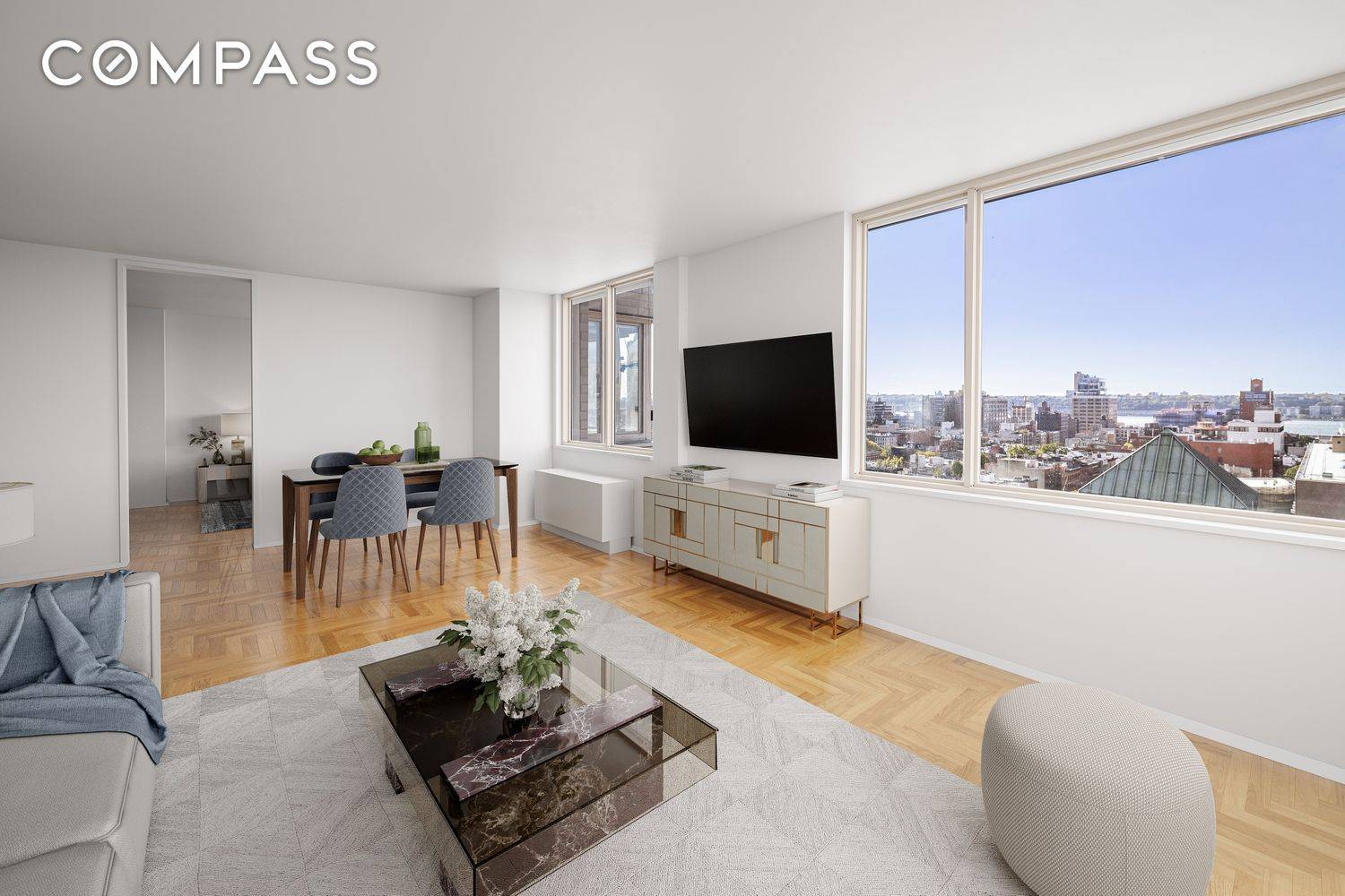 This beautiful corner 2 bedroom, 2 bathroom residence offers a thoughtfully designed layout with split bedrooms on each wing, ensuring maximum privacy.