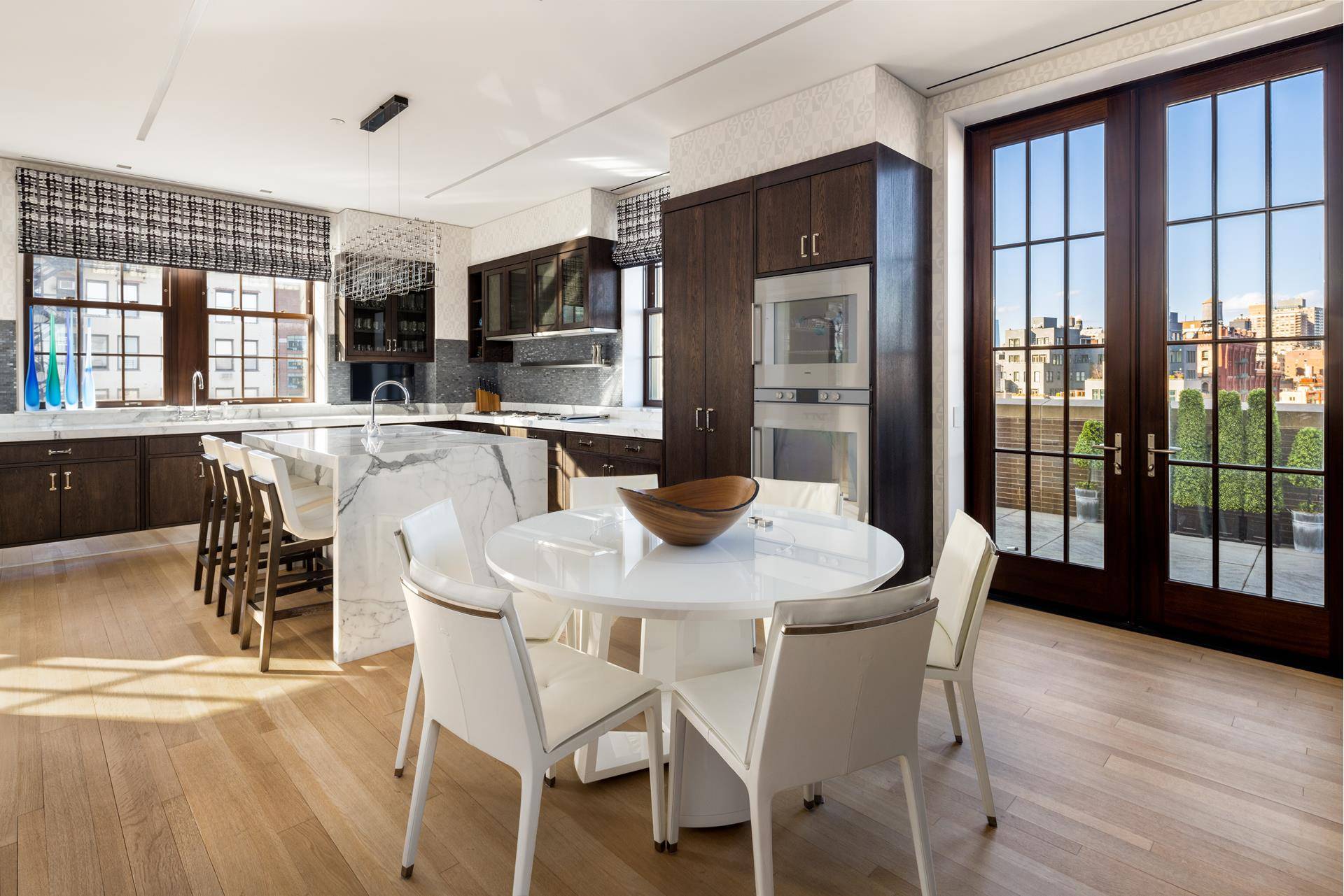 The Penthouse at 224 Mulberry is a custom, one of a kind duplex residence crowning one of downtown Manhattan's premier full service boutique pre war condominiums.