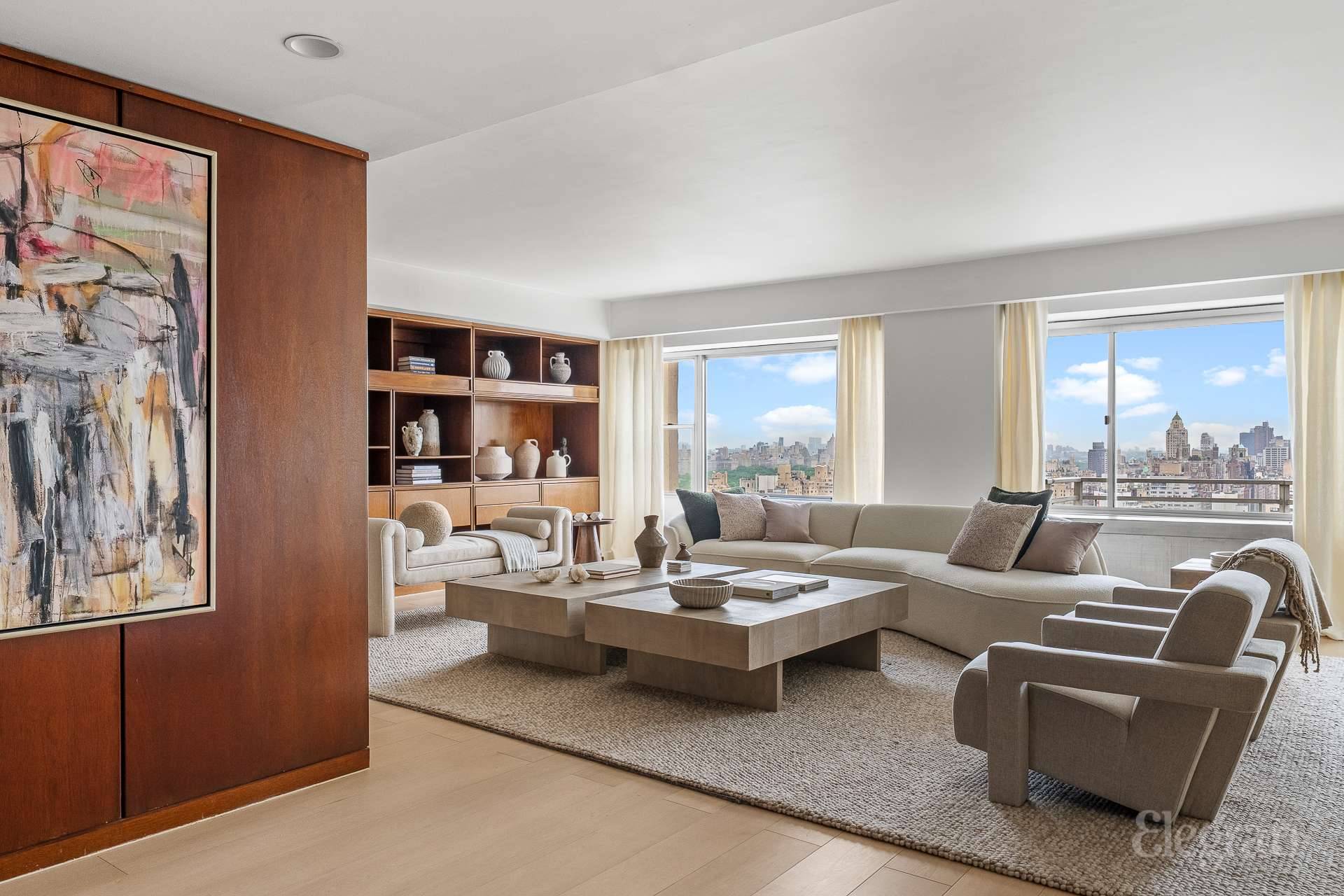 This exceptional duplex residence offers a rare opportunity to experience the best of Manhattan living panoramic views, generous outdoor space, a sprawling open layout, and an unbeatable location.