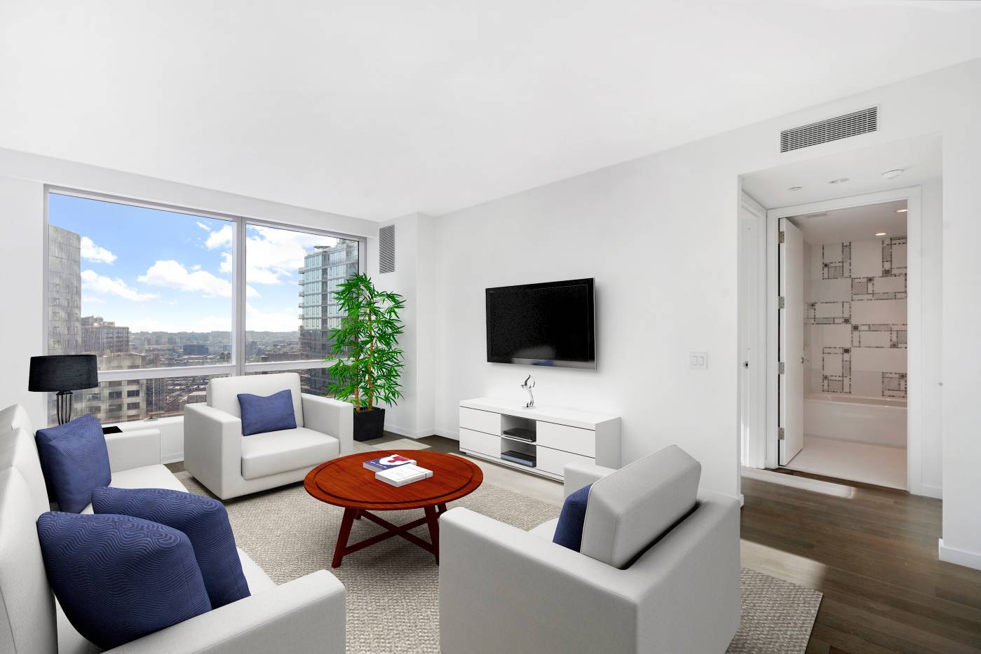 Be the first to live in this stunning 1 bedroom, 1 bathroom home at Brooklyn s premier white glove building, Brooklyn Point.