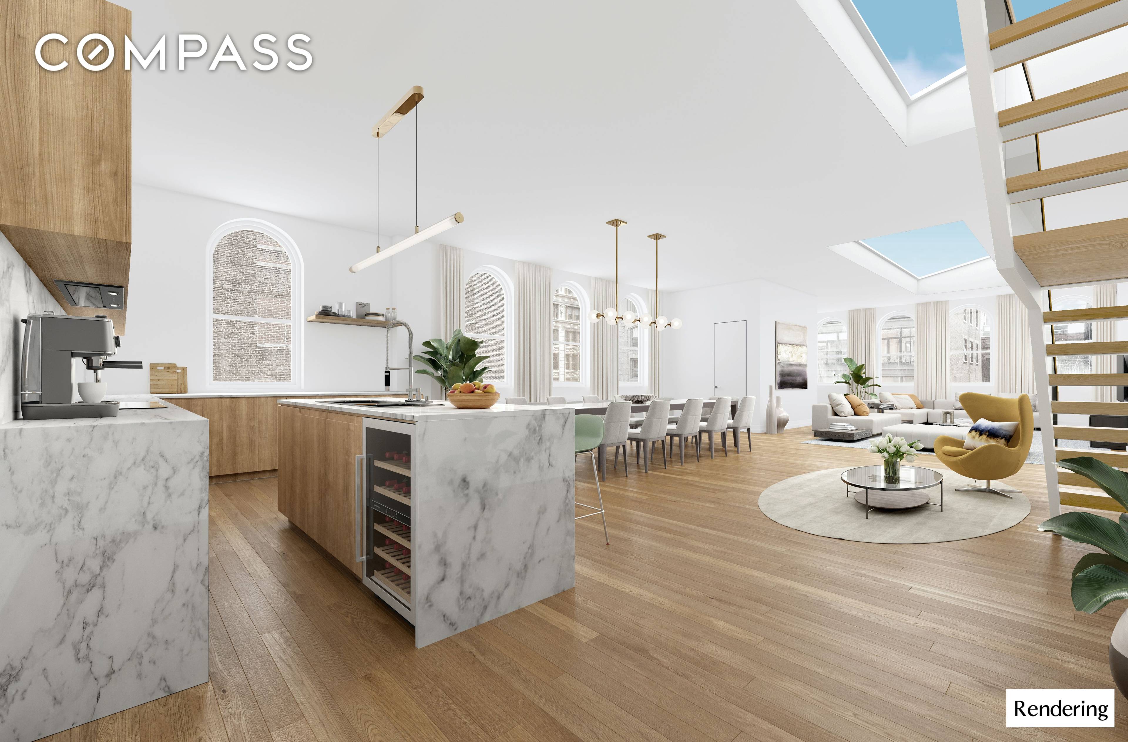 Penthouse C is an extraordinary loft with soaring 13 ceiling heights, located at 519 Broadway between Spring and Broome Streets, within a majestic Queen Anne style loft building in the ...
