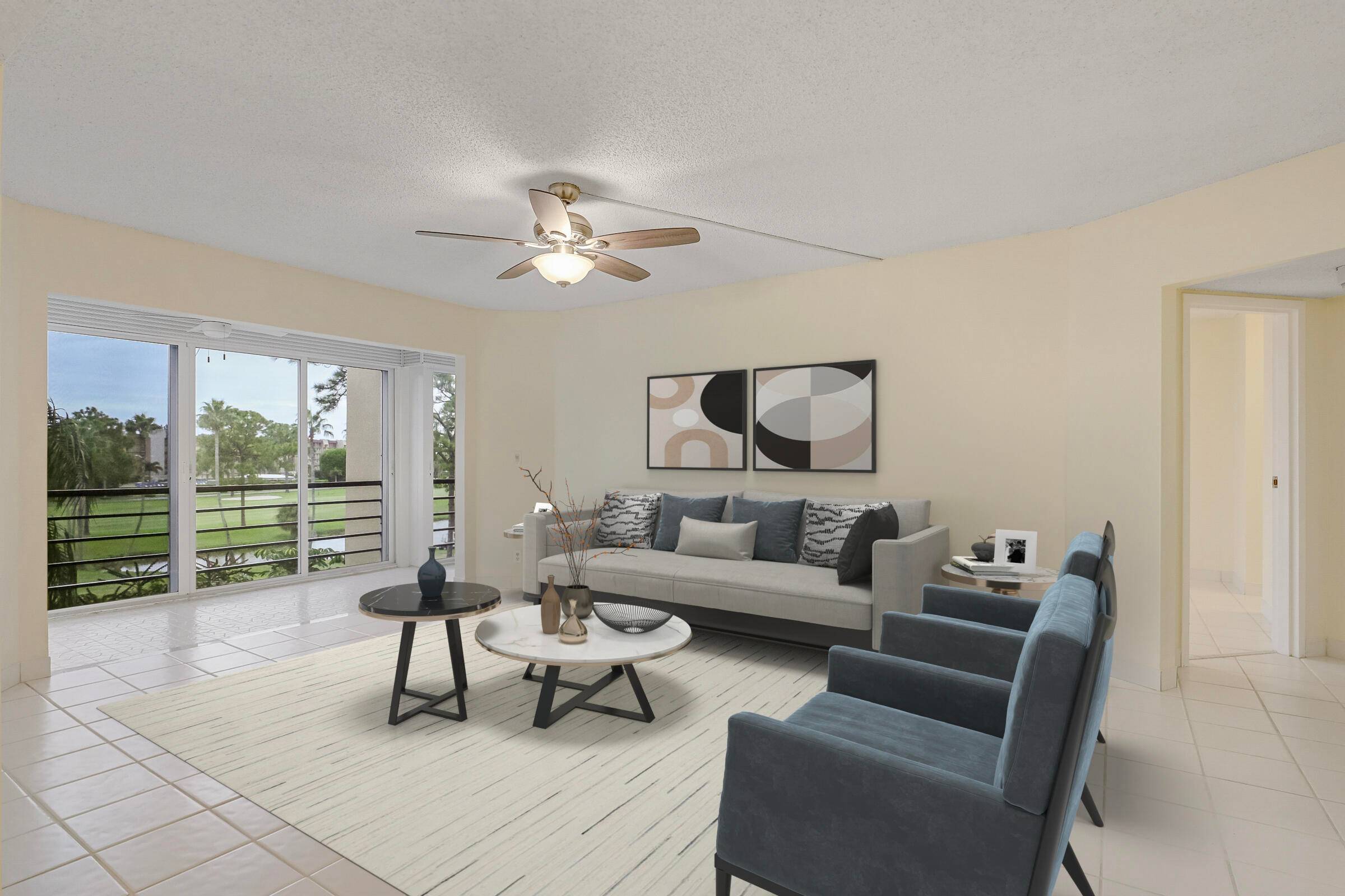 WELCOME TO THIS SPARKLING, UPDATED CONDO WITH BEAUTIFUL GOLF LAKE VIEWS EXPANDED LIVING SPACE.