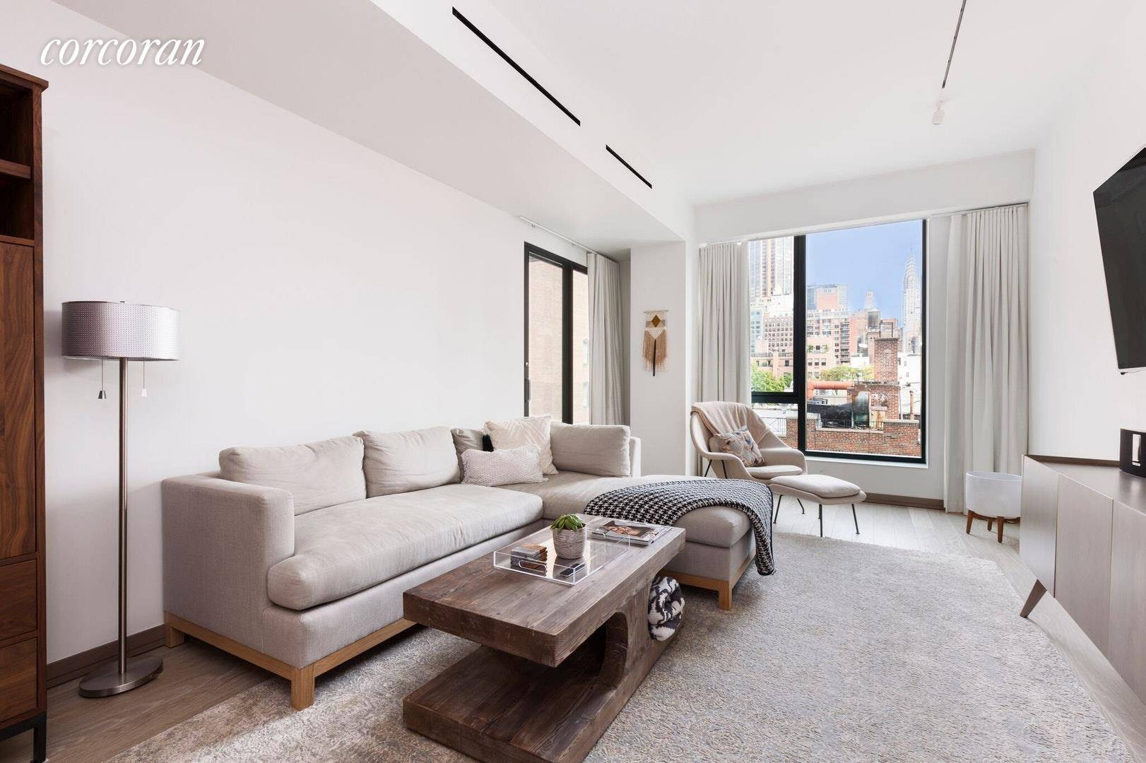 Welcome to this gorgeous, spacious and sun filled two bedroom, two and a half bathroom, flexible three bedroom on the 6th floor of a beautifully renovated building.
