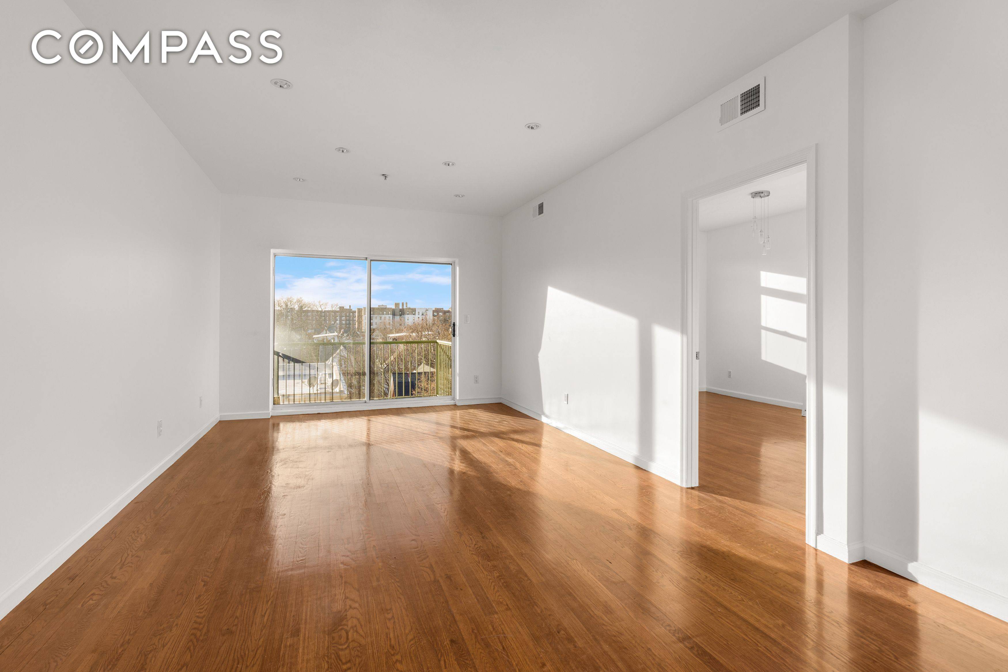 This quiet rear facing 1000 square foot 2 bedroom, 2 bathroom apartment, with parking included !