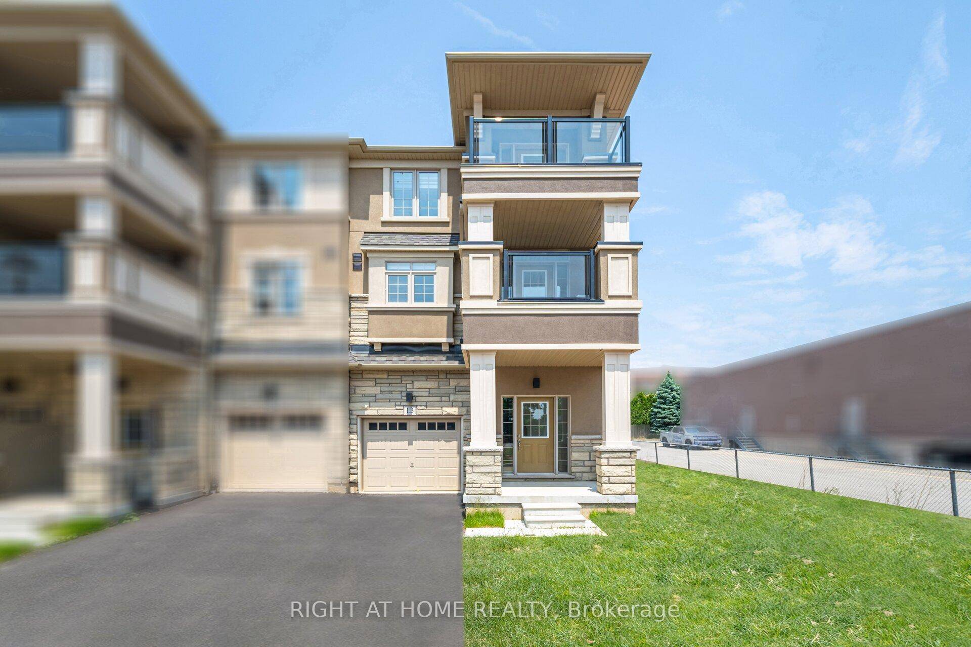 One of a Kind End Unit Townhouse, Less Than 2 Years New 3 Storey Above Grade Bonus Basement, Making it 4 Storey's Total !