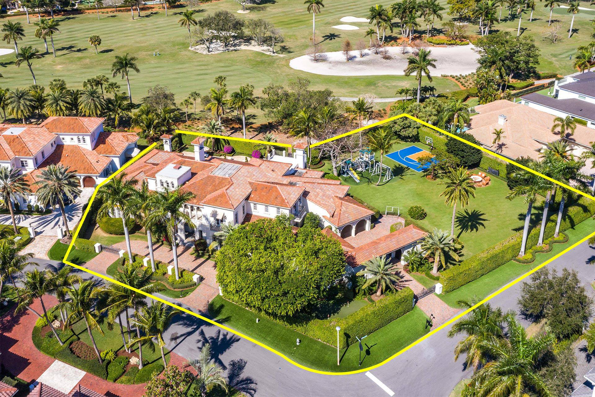 Rare opportunity to own nearly an acre of land on the golf course in RPYCC, with 189ft on the 9th 18th fairways.
