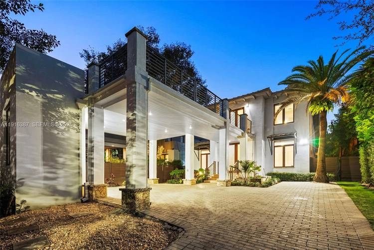 Experience luxury living at its finest in this modern two story oasis in the desirable Coconut Grove, boasting soaring high ceilings, 5 spacious bedrooms, 5 full baths, and 2 half ...