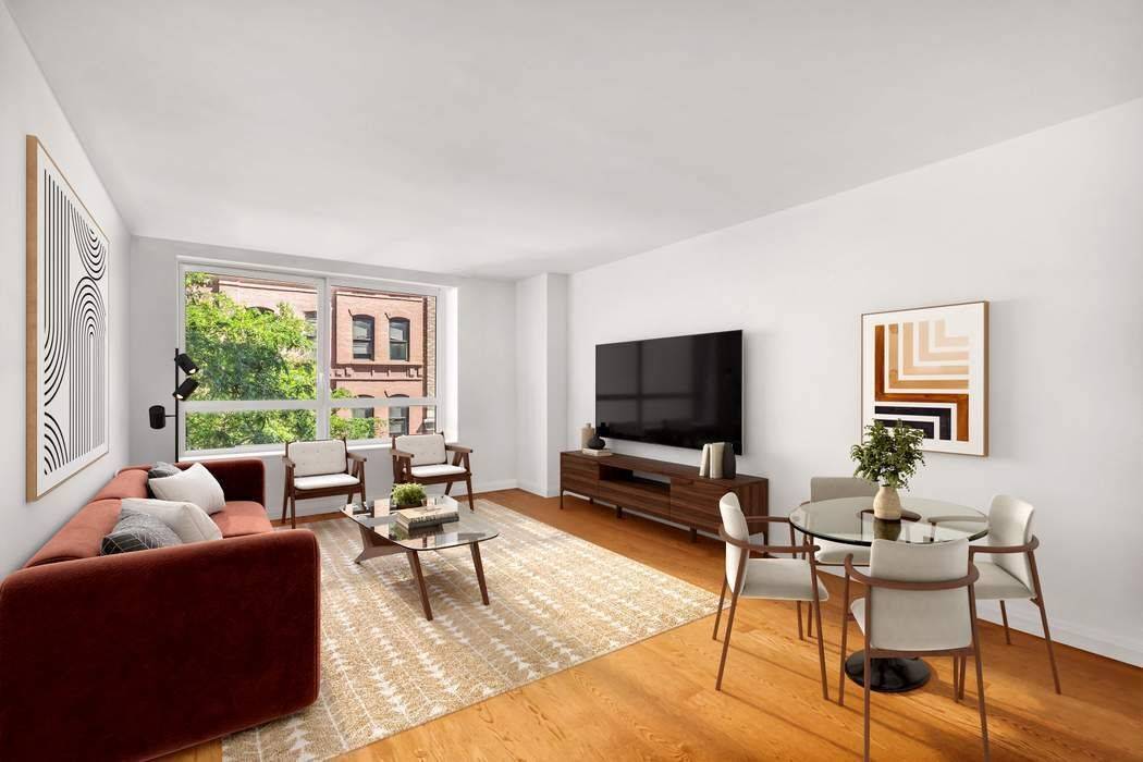 Welcome to Apartment 126 about three to four stories about street level due to the gentle slope of East 94th Street where you will find a comfortable and quiet one ...