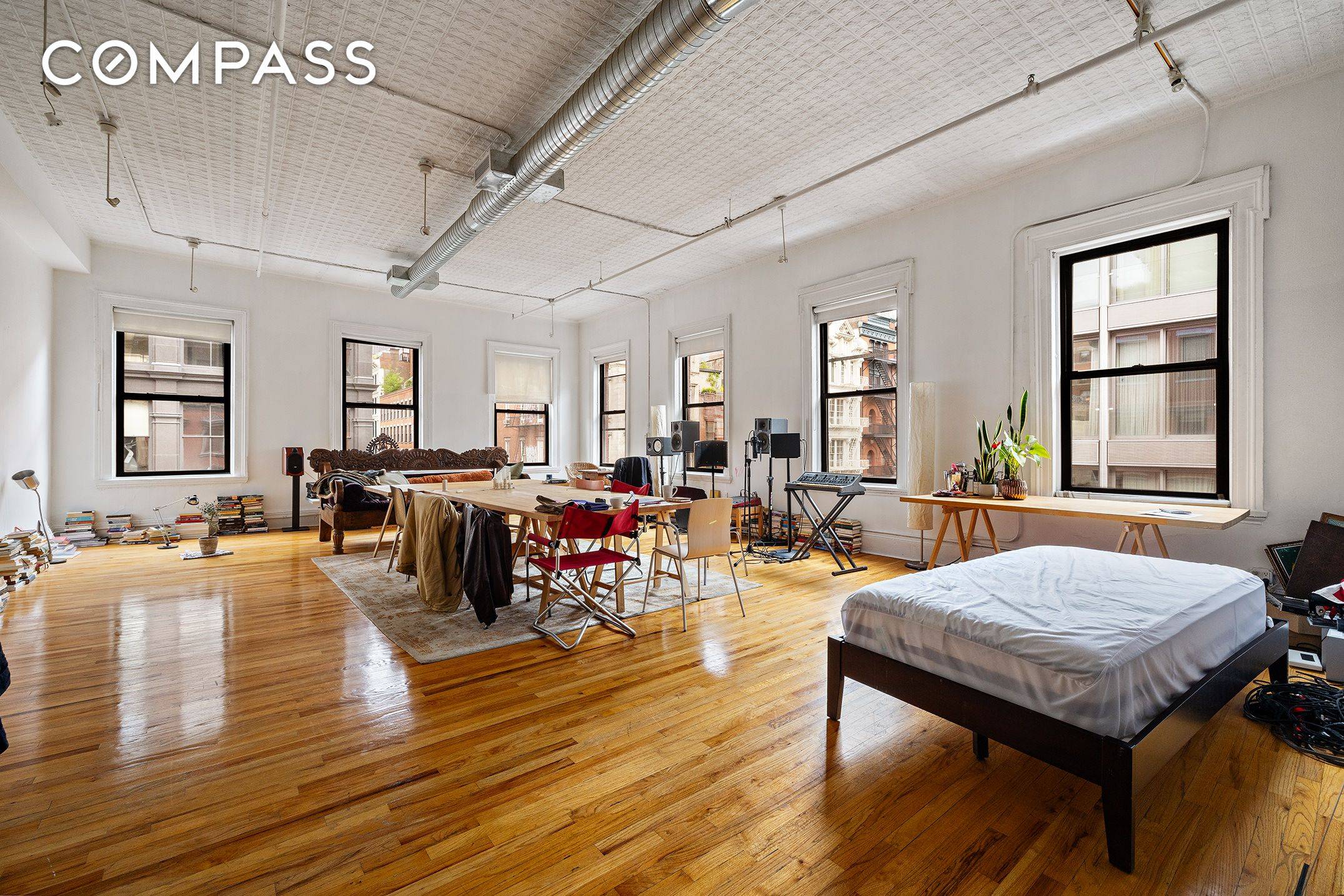 Authentic, Rare, Raw, Soho Condo full floor Loft This southwest corner loft positioned at the intersection of Crosby and Broome Streets on one of Soho's most desired cobblestone blocks, offers ...