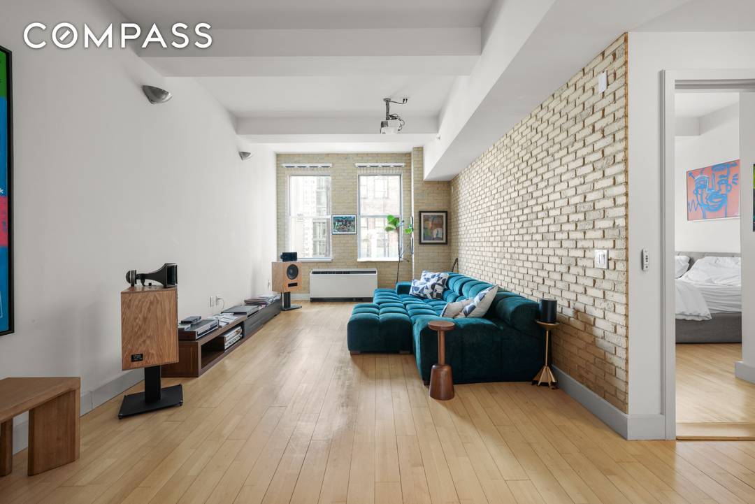 Welcome to Apartment 9C, a 1, 056 square foot one bedroom, one bathroom condo in a full service building in the heart of Tribeca.