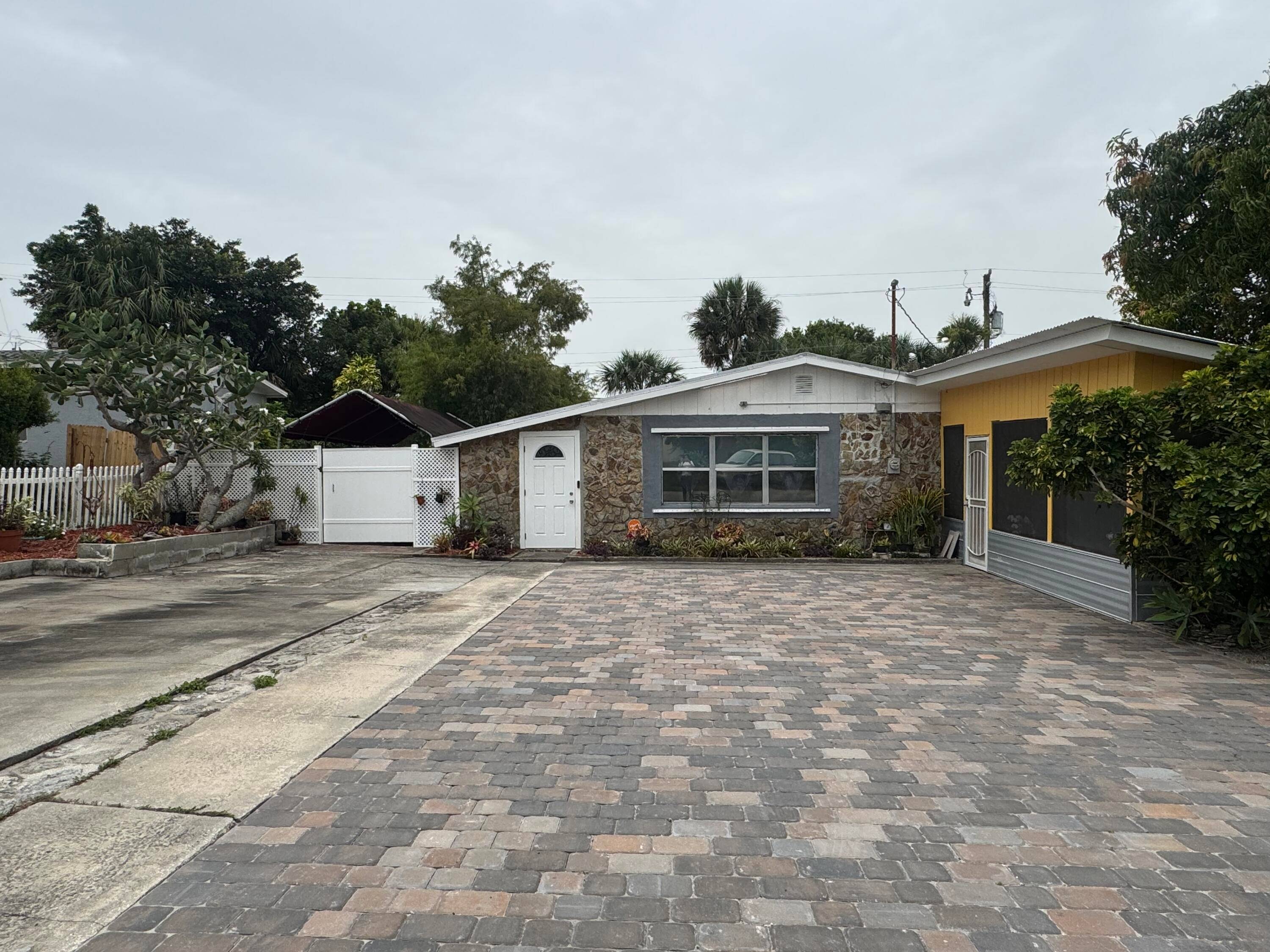 It has a third bedroom and second bathroom.