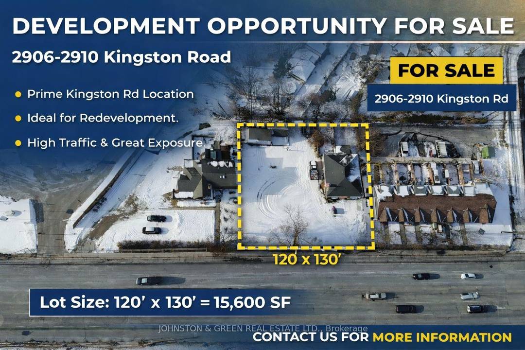 Prime development opportunity on Kingston Rd !