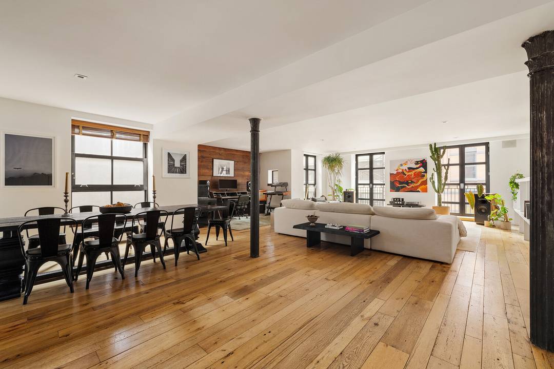 Residence 4N at 374 Broome Street captures the very best of downtown living a quintessential New York loft defined by soaring ceilings, oversized windows, and classic cast iron architecture, seamlessly ...