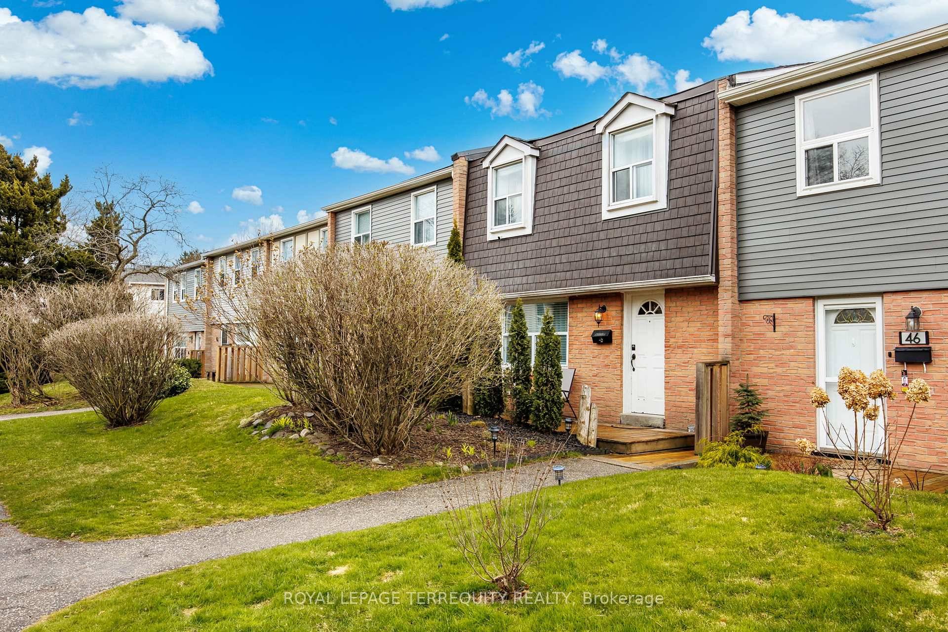 This charming and spacious townhome is nestled in a quiet, family friendly complex just steps from Lake Ontario.