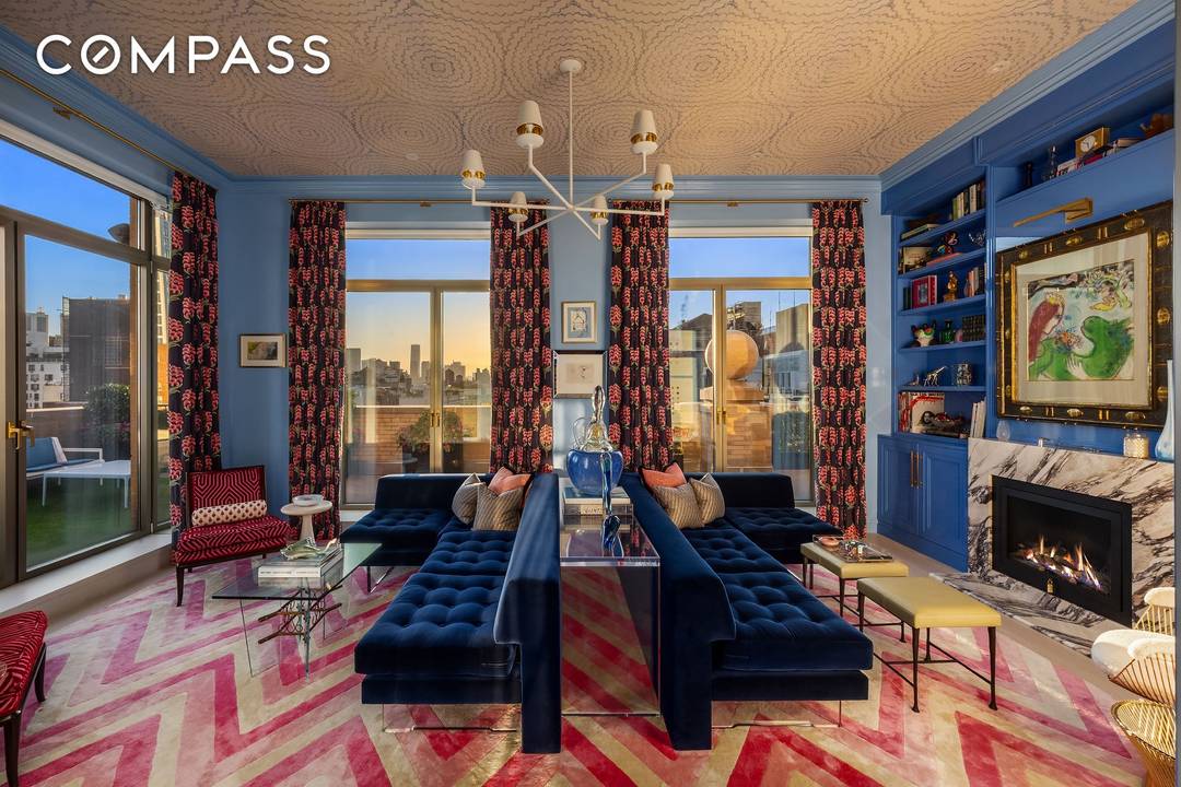 Perched atop 145 East 76th Street, this full floor penthouse is defined by exceptional light, scale, and sweeping skyline views in all four directions.