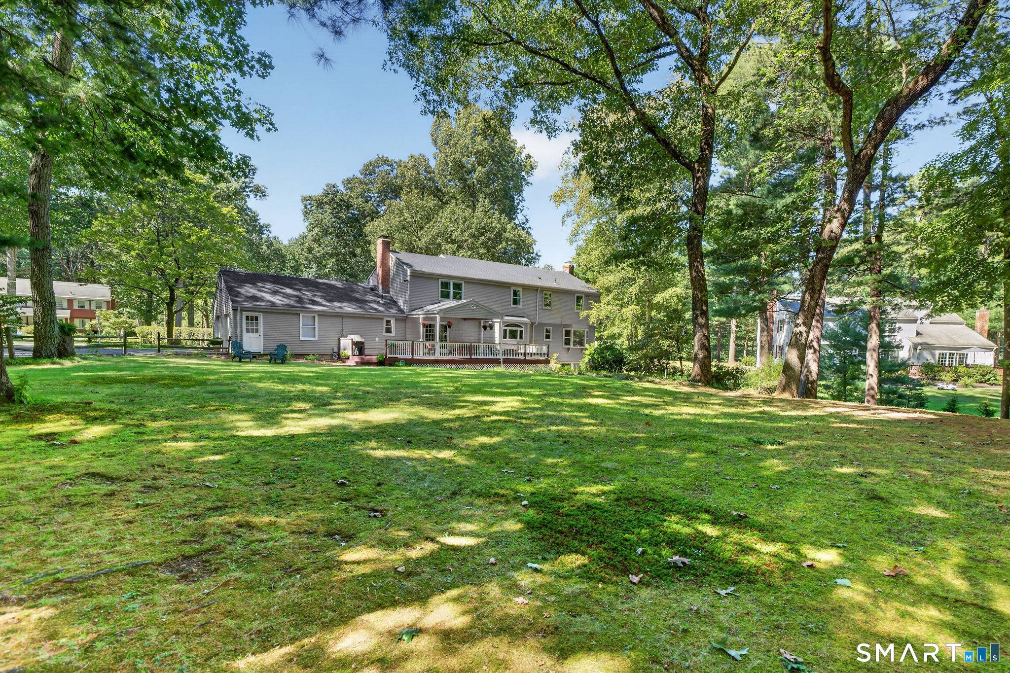 Fabulous 10 room, 5 BEDROOM Colonial, nestled on a level, park like.