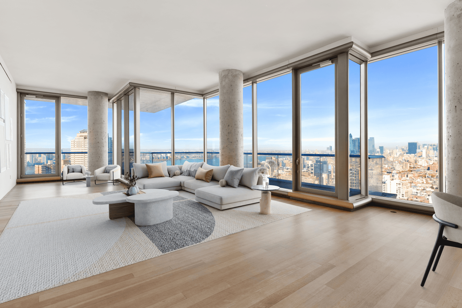Palatial Skyline amp ; River Vistas Discover this 4 Bedroom Private Residence at the Trophy 56 Leonard Building Perched on the 39th floor, this 4 bedroom, 4.