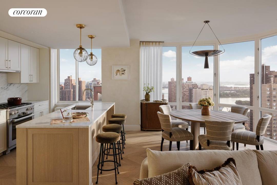 THE STRATHMORE PRESENTS AN EXPANSIVE FOUR BEDROOM WITH DRAMATIC SKYLINE amp ; RIVER VIEWS Rising 44 stories above the leafy charm and quiet sophistication of the Upper East Side, The ...
