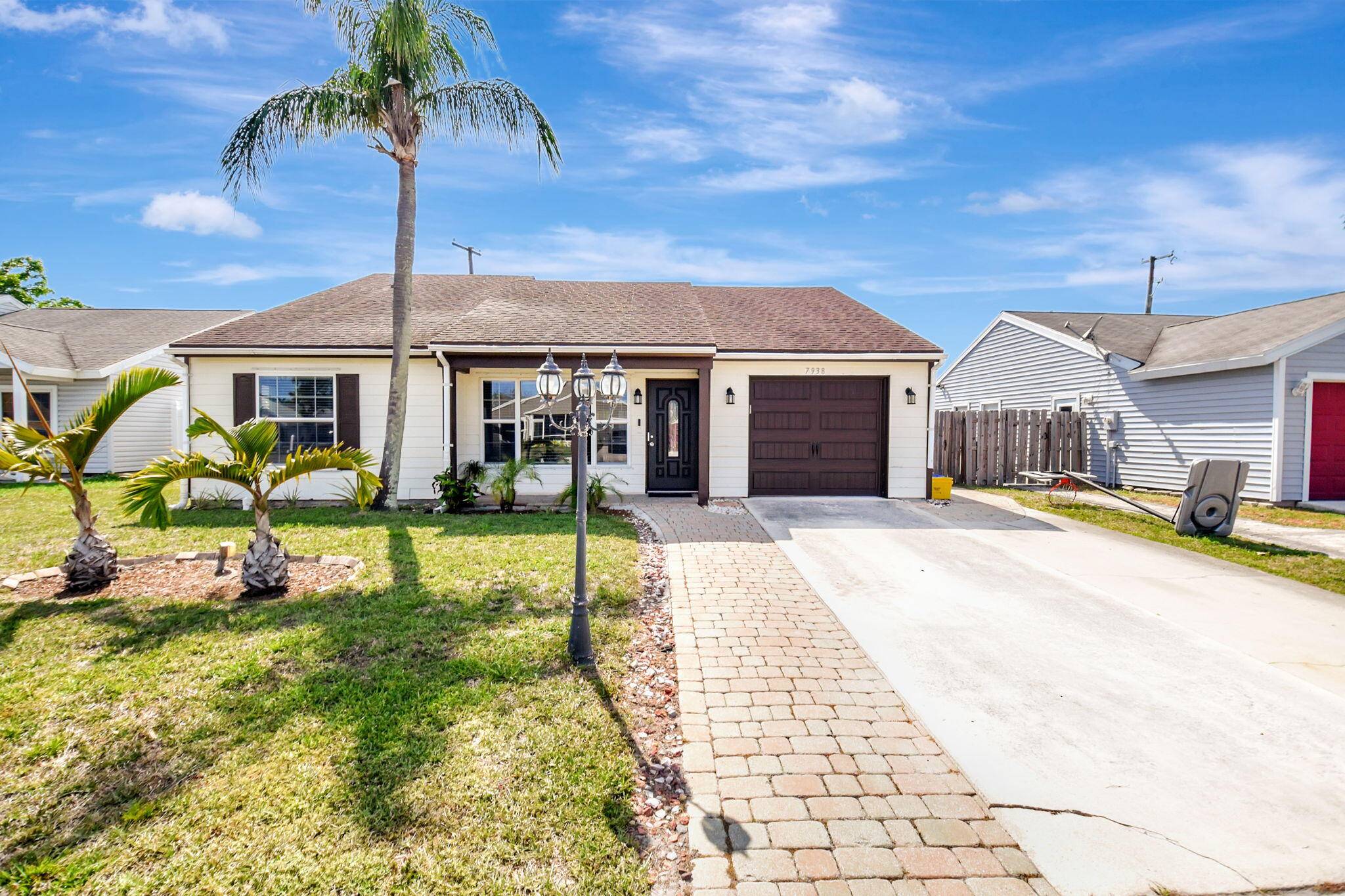 Beautiful 3 bed, 2 bath, 1 car garage home in highly sought after West Lake Worth with A rated schools.