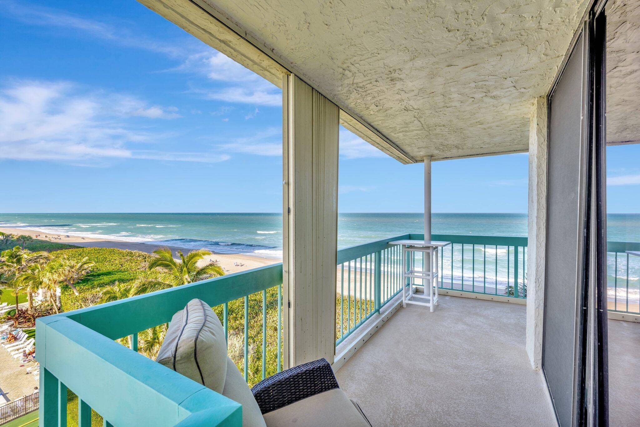 Seldom offered, this CORNER unit is in an idyllic oceanfront retreat.