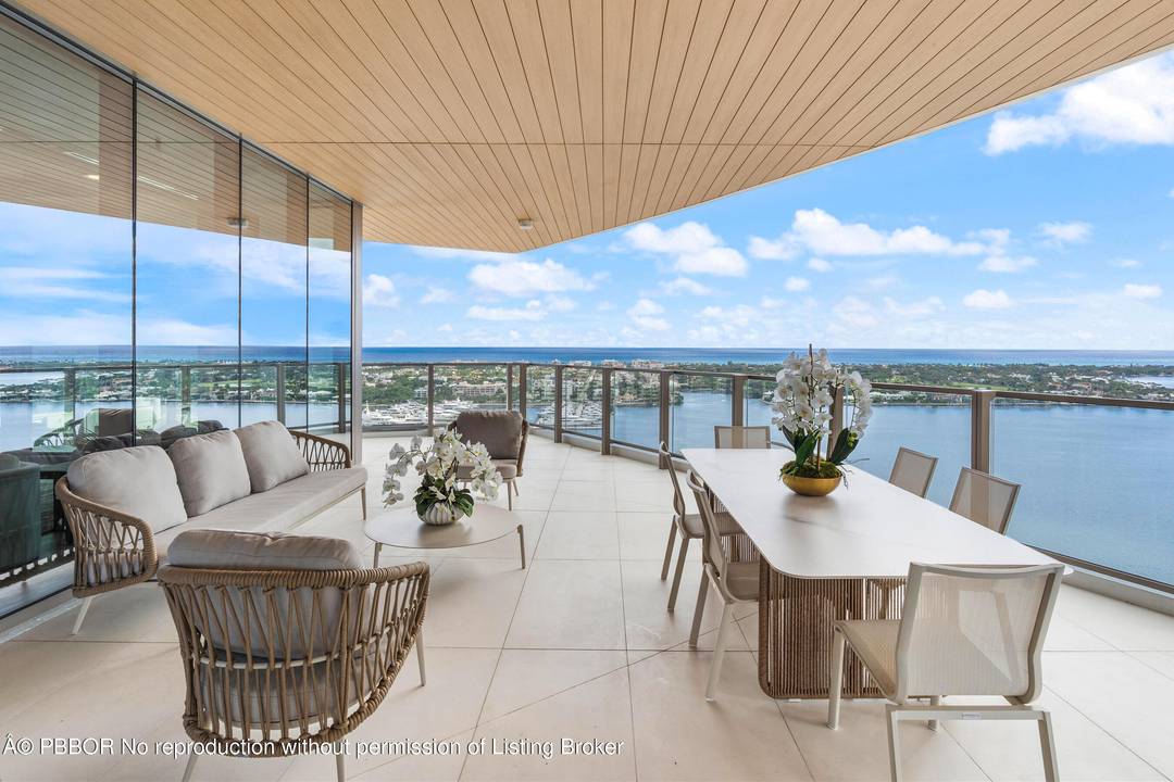 BRAND NEW WATERFRONT ! The ONLY residence in the building to have TWO separate full baths each finished with Taj Mahal stone in the primary bedroom.